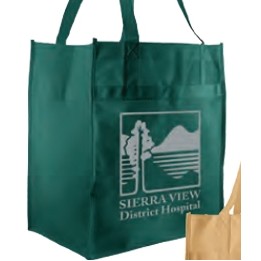 Black 2 Bottle Non-Woven Wine Tote Bag (7"x3 1/2"x11")