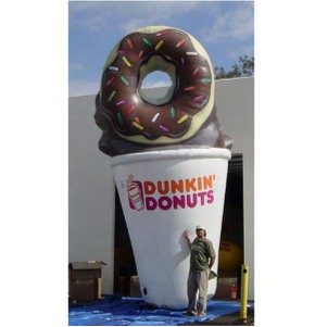 Inflatable Food Look Giant Balloon for Events - Donut with Logo