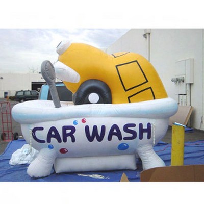 Inflatable Vehicle Look Giant Balloon for Outdoor Events - Car In Bathtub