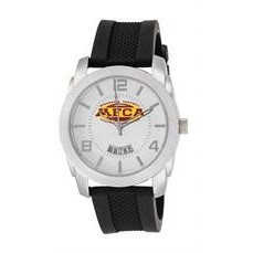 ABelle Promotional Time Maverick Men's Silver Watch w/ Rubber Strap