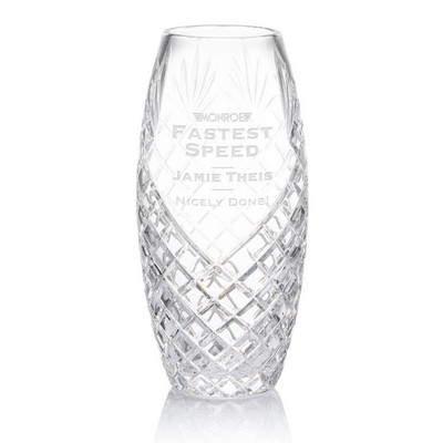 Sanders Vase - Lead Crystal 9¾"