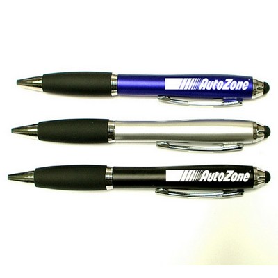 Ballpoint Pen with Soft Touch Stylus (Contoured Grip)