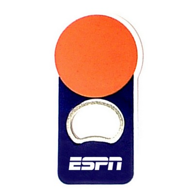 Ping Pong Ball Shape Bottle Opener w/Magnet