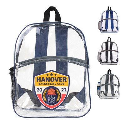 Best Value Security Clear Backpack With Water Bottle - Employee & School Security Clear Backpack