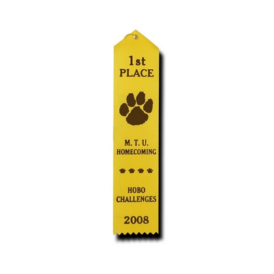 Custom Flat Ribbon w/ Event Card (2"x10")