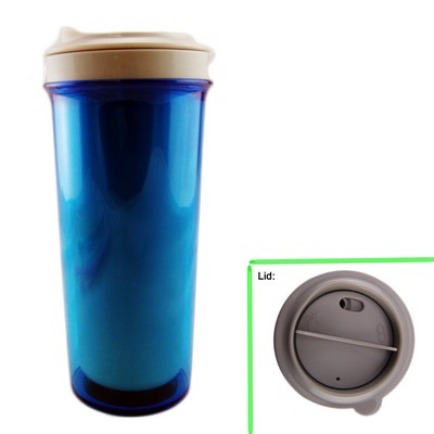 12 Oz. Plastic Tumbler w/ Sliding Lid