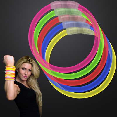 Assorted Color 8 inch Glow Bracelet - BLANK