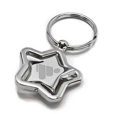 Star Shaped Revolving Keytag