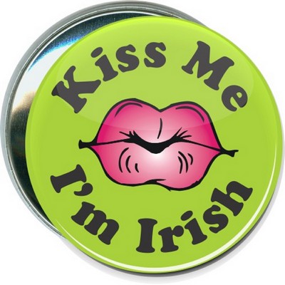 St. Patrick's Day - Kiss Me, I'm Irish - 3 Inch Round Button