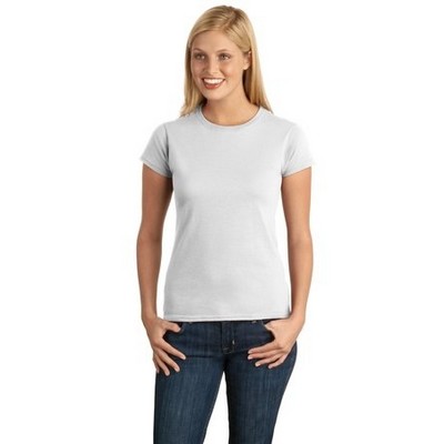 Gildan® Ladies Ringspun White Cotton Tee Shirt