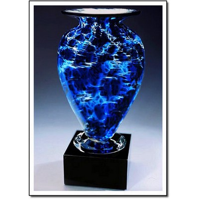 Midnight Tempest Mercury Vase w/o Marble Base (5"x10")