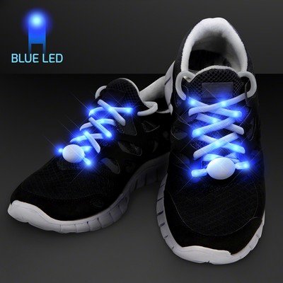 Blue LED Shoelaces for Night Fun Runs - BLANK