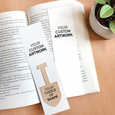 2-Sided Large Eco Bookmark w/Shape