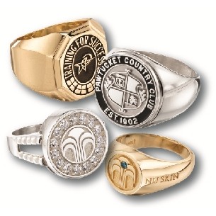 10K Gold Signet Rings