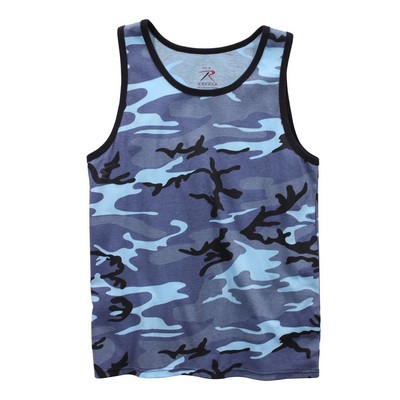 Sky Blue Camo Tank top (S to XL)