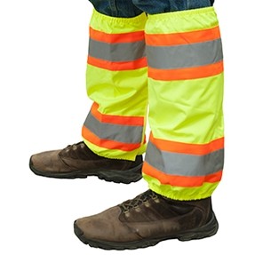 Aware Wear® Hi Viz Leg Gaiters w/Contrasting Trim & PU Coating