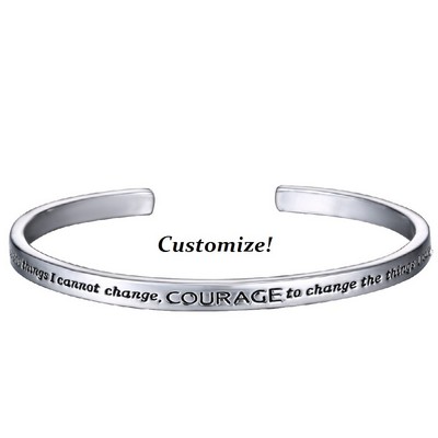 Serenity Prayer Cuff Bracelet