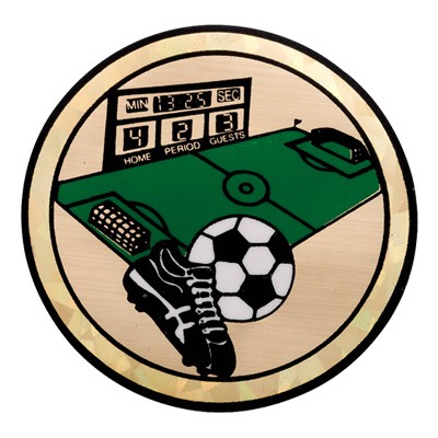 2" Soccer General Mylar Medallion Insert Disc