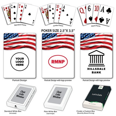 Flag - US - Theme Poker Size Playing Cards