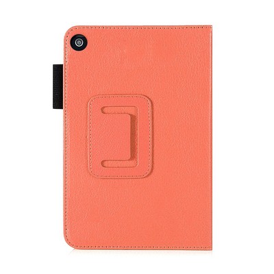 Kidder Leatherette Case for Kindle Fire HD 8" case (Orange)