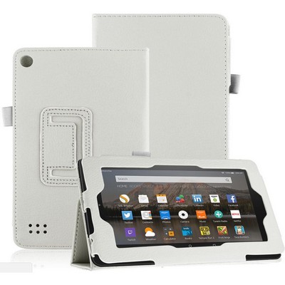 Kidder Leatherette Case for Kindle Fire HD 8" case (White)