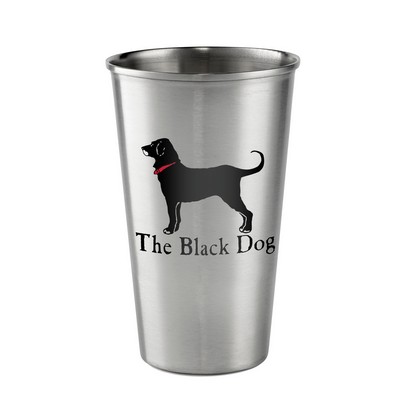 16 Oz. Stainless Steel Pint Glass