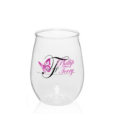 10 Oz. Stemless Plastic Wine Glasses