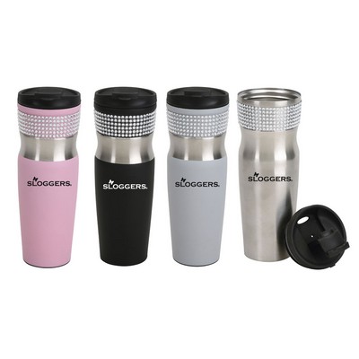 16 Oz. Double Wall Acrylic tea tumbler with infuser