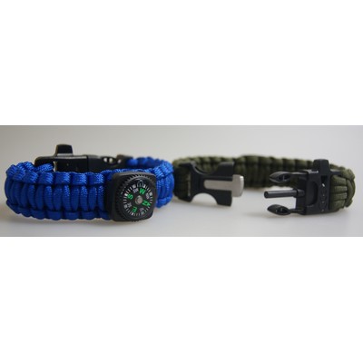 Outdoor Multifunctional Survival Bracelet w/Blade