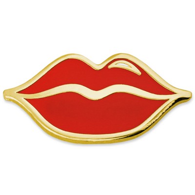 Red Lips Lapel Pin