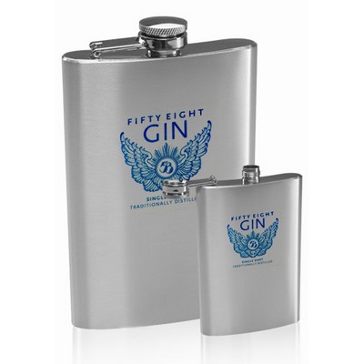 9 Oz. Homer Stainless Steel Hip Flasks