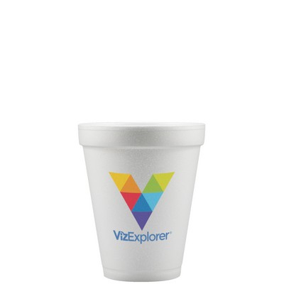 10 Oz. Foam Cup - White - Digital