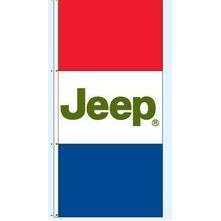 Single Face Dealer Free Flying Drape Flags (Jeep®)