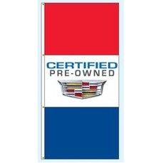 Double Faced Free Flying Drape Flags- (Certified Pre-Owned Cadillac®)