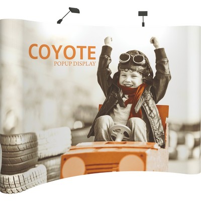 10' Wide Coyote Popup Curved Display Kit