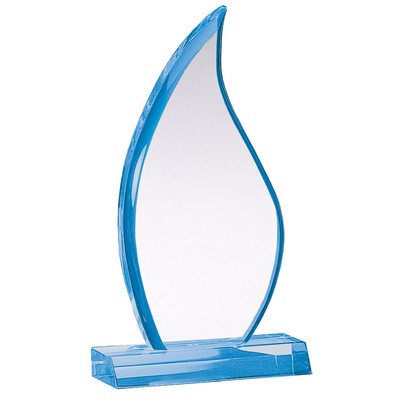 Sapphire Flame Acrylic Award 9"H