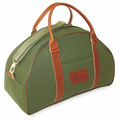 Large Retro Duffle Bag (Ballistic Nylon/Leather)