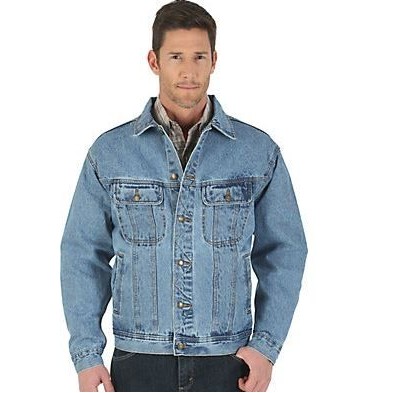 Wrangler® Rugged Wear® Men's Vintage Indigo Blue Unlined Denim Jacket