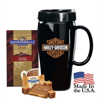 USA MADE Tumbler with Cocoa & Chocolate (Black)