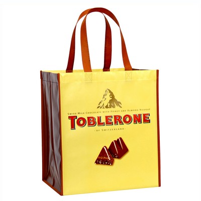 Custom 120g Laminated Non-Woven PP Tote Bag 13"x15"x10"