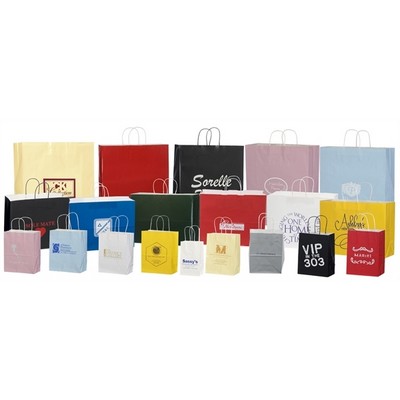 High Gloss Tinted Paper Queen Shopping Bag (16"x6"x19¼")