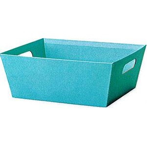 Small Solid Robin's Egg Gift Basket Market Tray