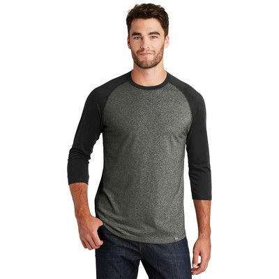 New Era® Heritage Blend 3/4 Sleeve Baseball Raglan Tee Shirt