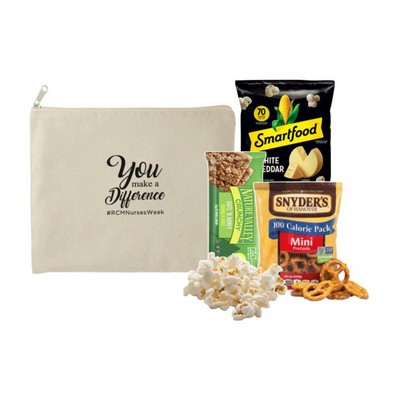 Green Pouch with Snacks