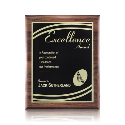 Sedgewick/Marietta Plaque - Walnut/Black 7"x9"