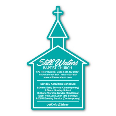 Church Magnet - 2.25" x 3.75" - 30 mil - Outdoor Safe