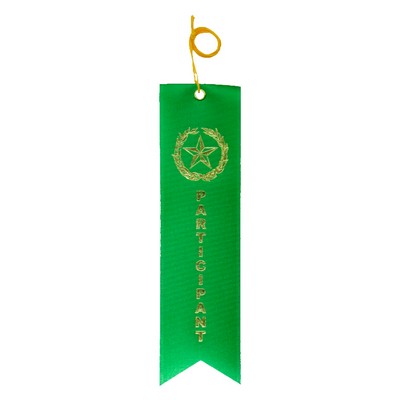 2"x8" Participant Place Stock Carded Award Ribbon