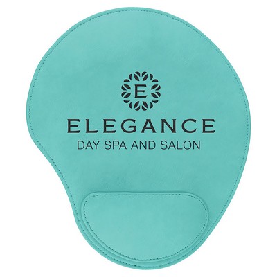 Laserable Leatherette Mouse Pad – Teal