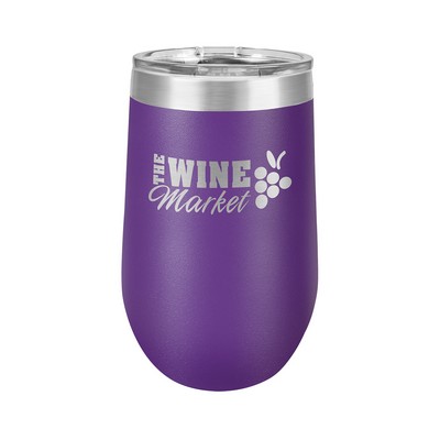 16 Oz. Purple Polar Camel Stemless Tumbler