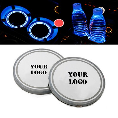 2 Pcs LED Car Cup Coaster